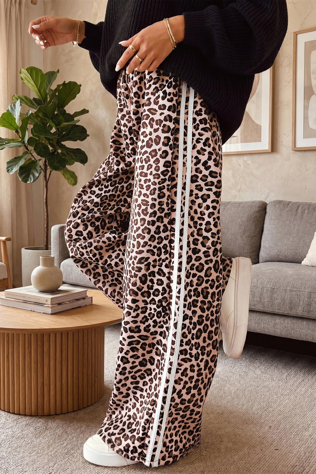 Cheetah Girl  Wide Leg Pants