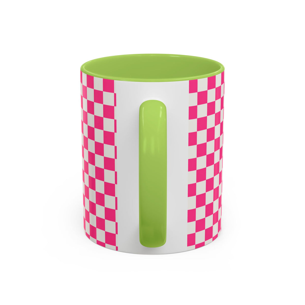 Doxie Girl Pink Checkerboard Mug  Pink Checkerboard Dachshund Accent Mug