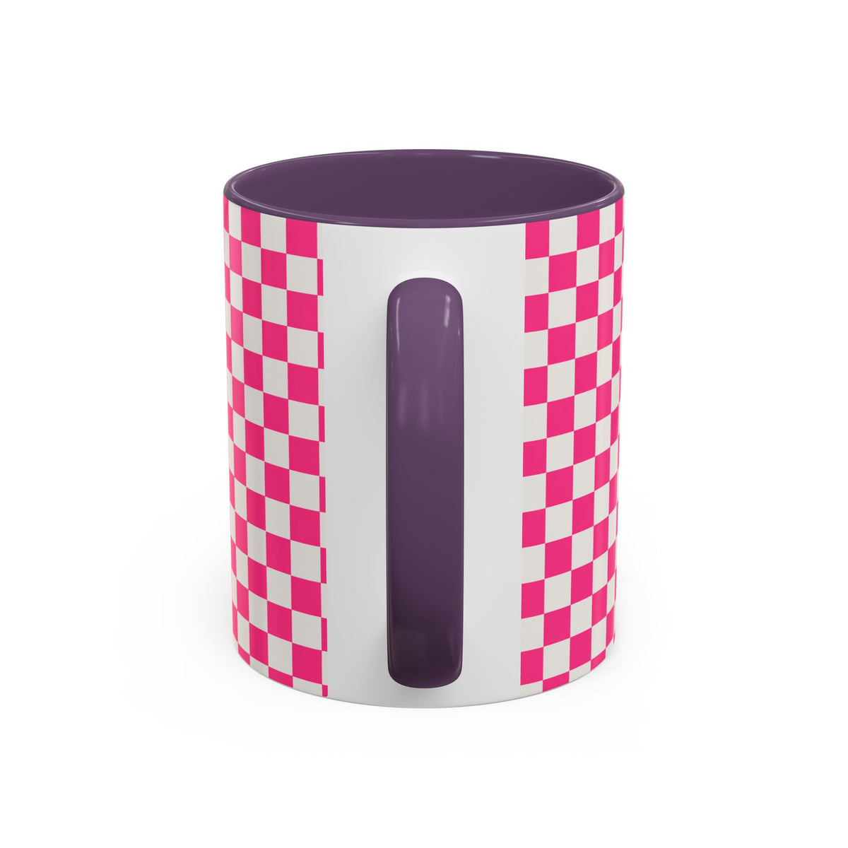 Doxie Girl Pink Checkerboard Mug  Pink Checkerboard Dachshund Accent Mug