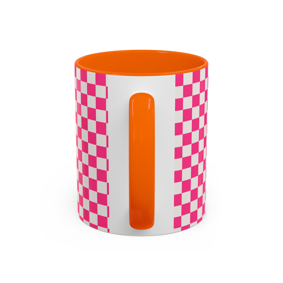 Doxie Girl Pink Checkerboard Mug  Pink Checkerboard Dachshund Accent Mug