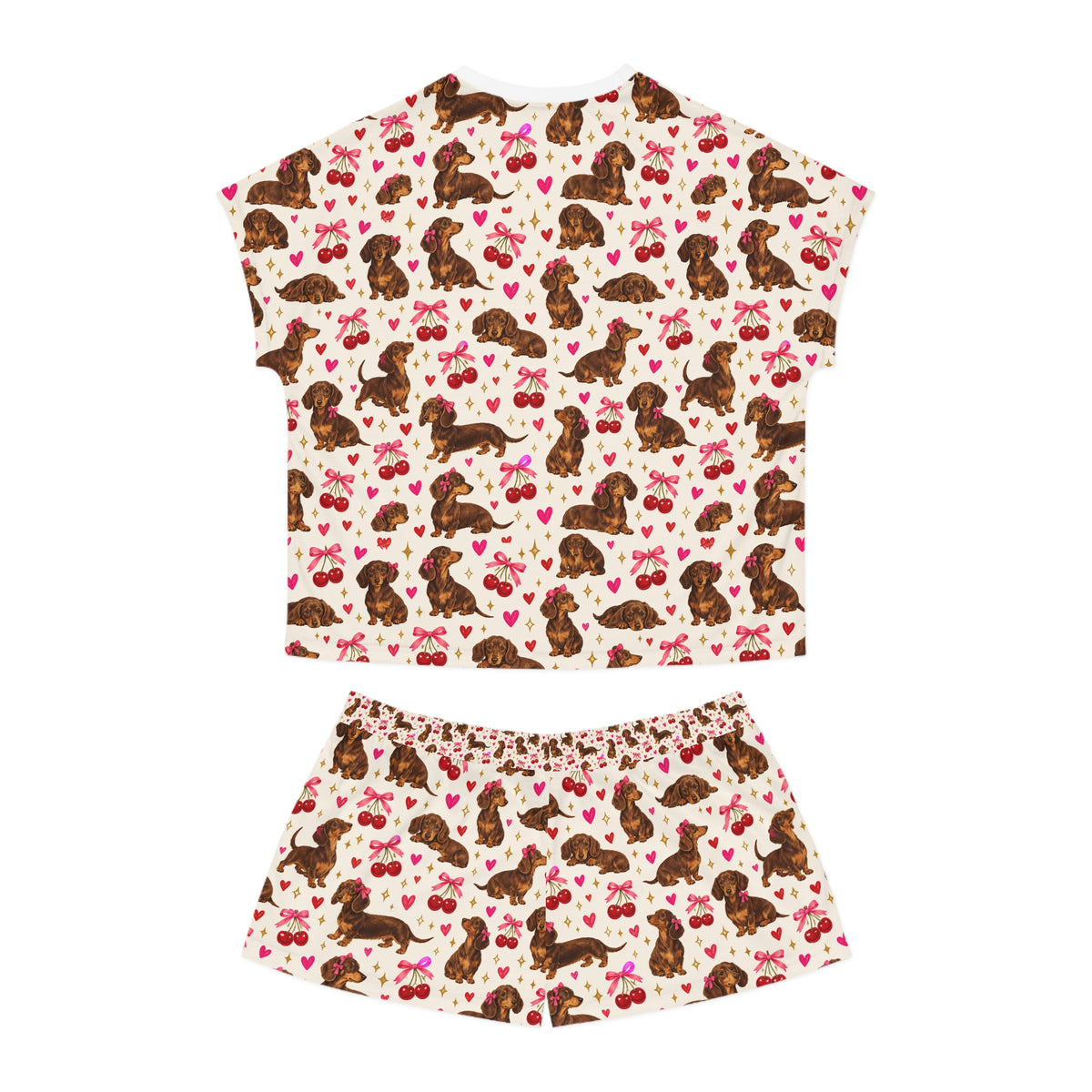 Cherry Doxie Pajama Set