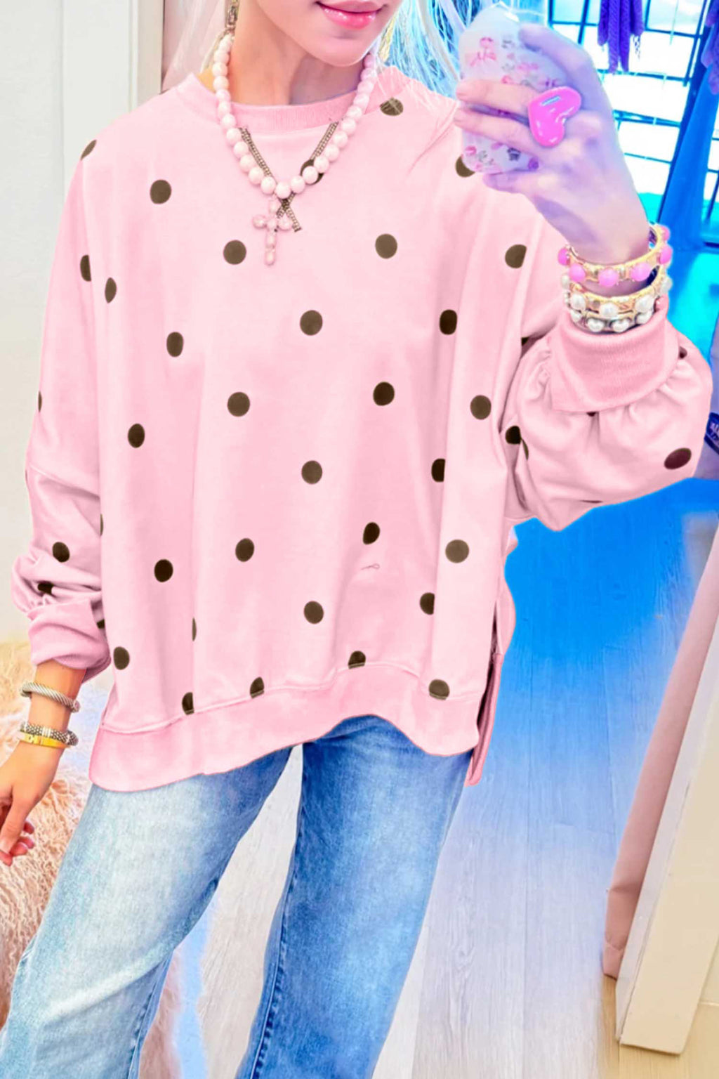 Polka Party Pullover