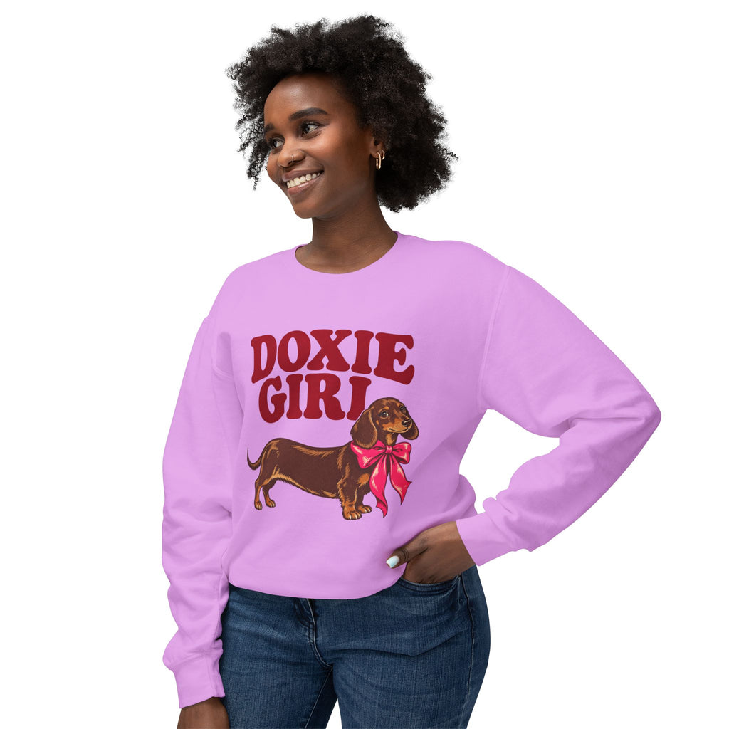 Doxie Girl Retro Crewneck Sweatshirt