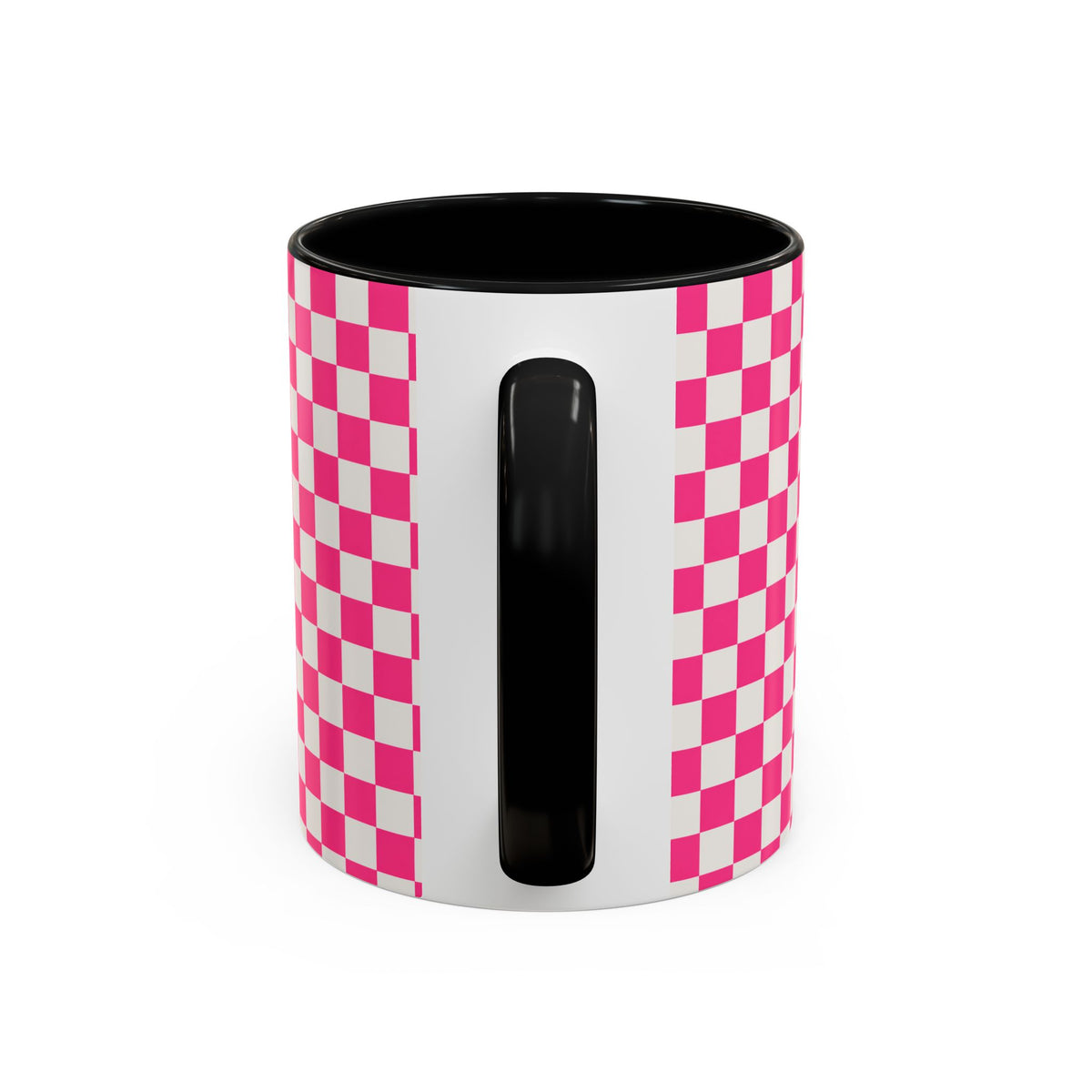 Doxie Girl Pink Checkerboard Mug  Pink Checkerboard Dachshund Accent Mug