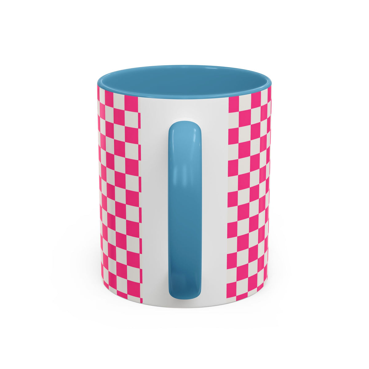 Doxie Girl Pink Checkerboard Mug  Pink Checkerboard Dachshund Accent Mug