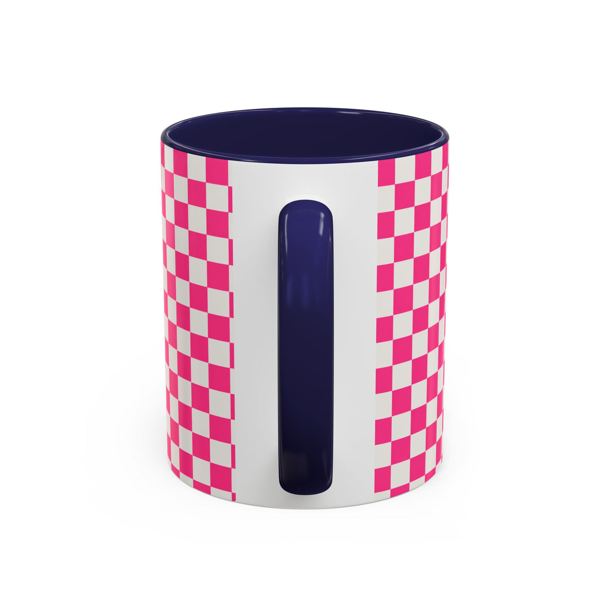 Doxie Girl Pink Checkerboard Mug  Pink Checkerboard Dachshund Accent Mug