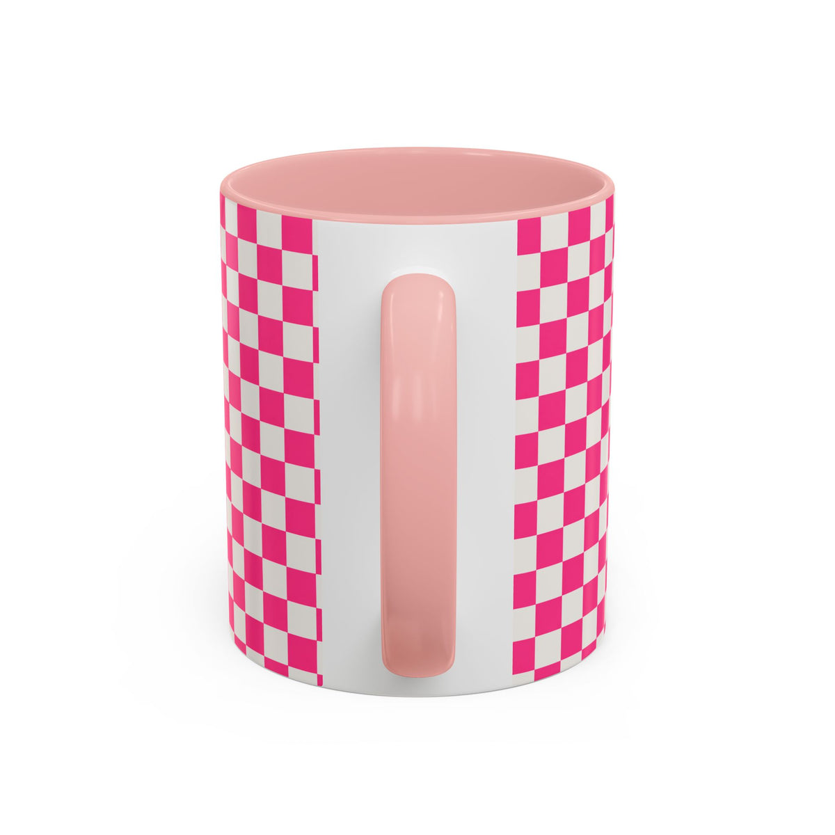 Doxie Girl Pink Checkerboard Mug  Pink Checkerboard Dachshund Accent Mug