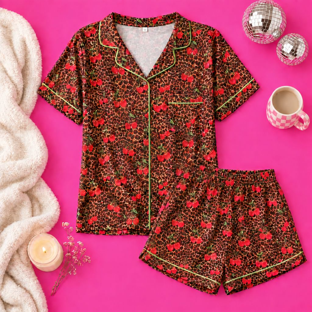 Wild Cherry Pajama Set