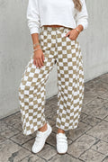 Checkered Past Barrel Pants